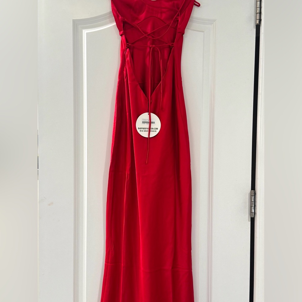 Babyboo Malika Maxi Dress - Red (XS) - Picture 6 of 8
